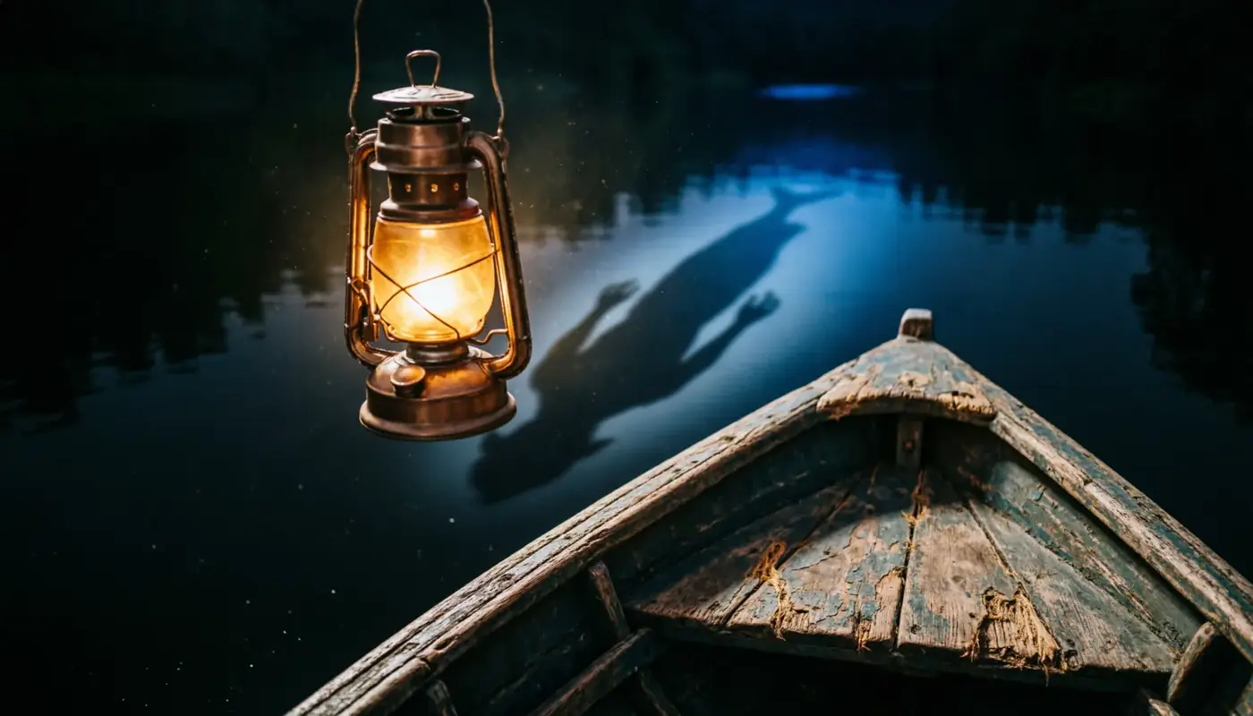 El farol alumbra el agua, no lo que hay debajo.